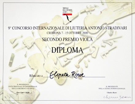 Elspeth Rowe international award